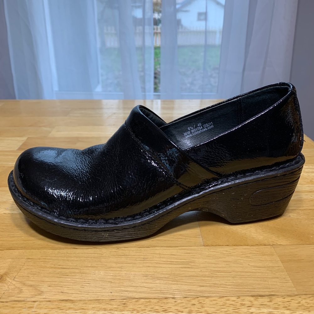 Born Patent Black Clogs | 8.5